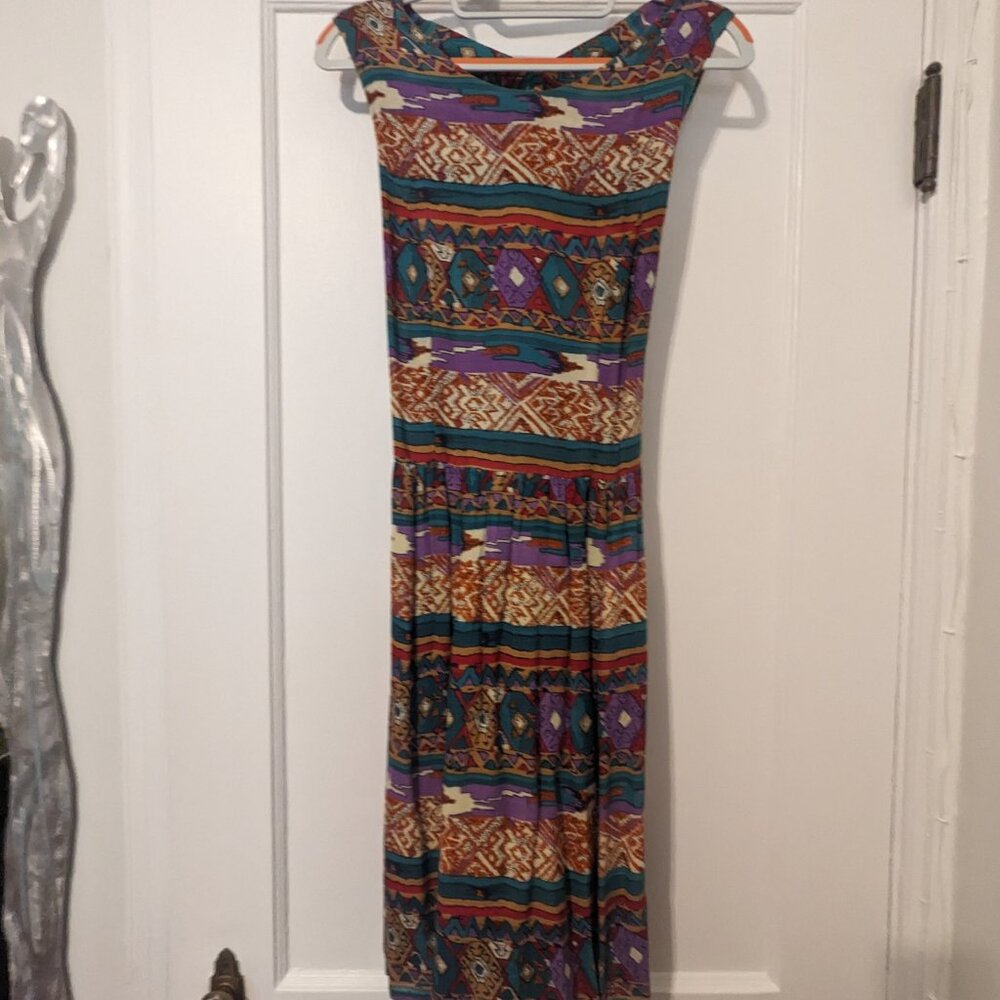 Strappy back midi summer dress